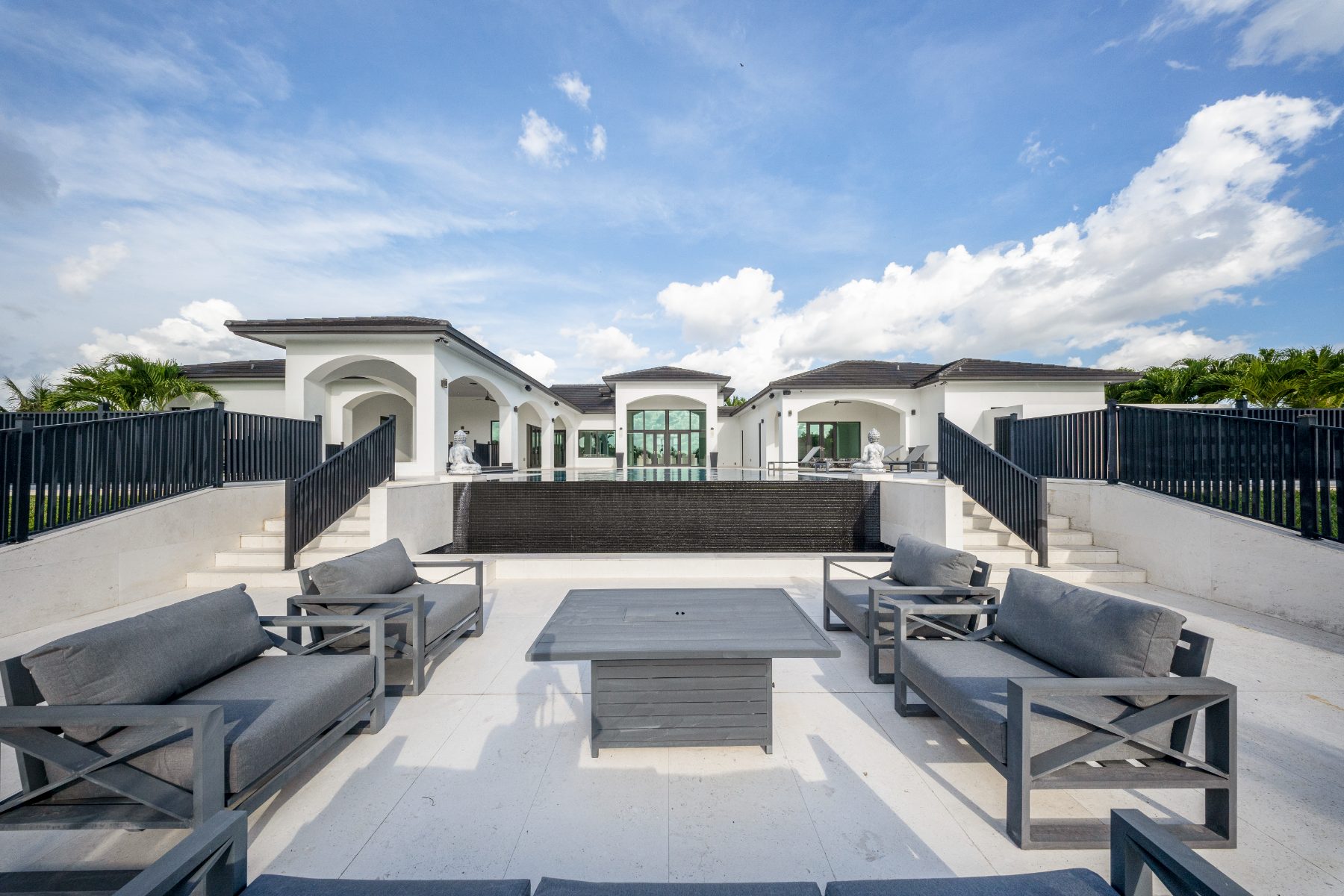 Fire feature terrace